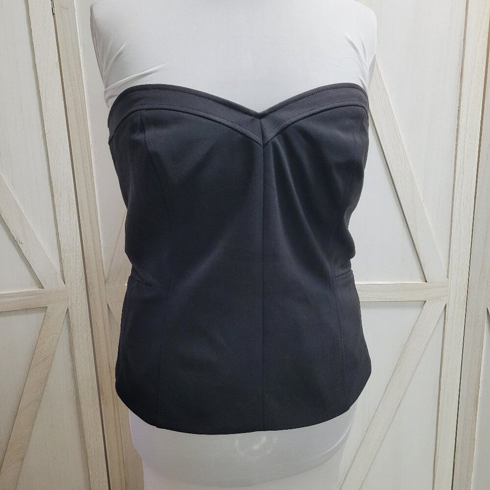 Michel Studio NWT Black Corset style Top